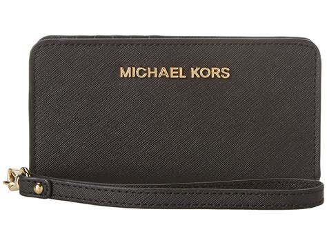 michael kors jet set travel slim tech wristlet|MICHAEL Michael Kors Jet Set Monogram Metallic Wristlet.